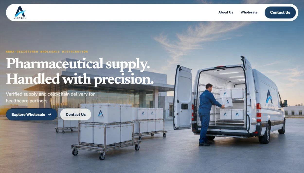Alexion website homepage